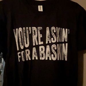 Askin for a Baskin tee